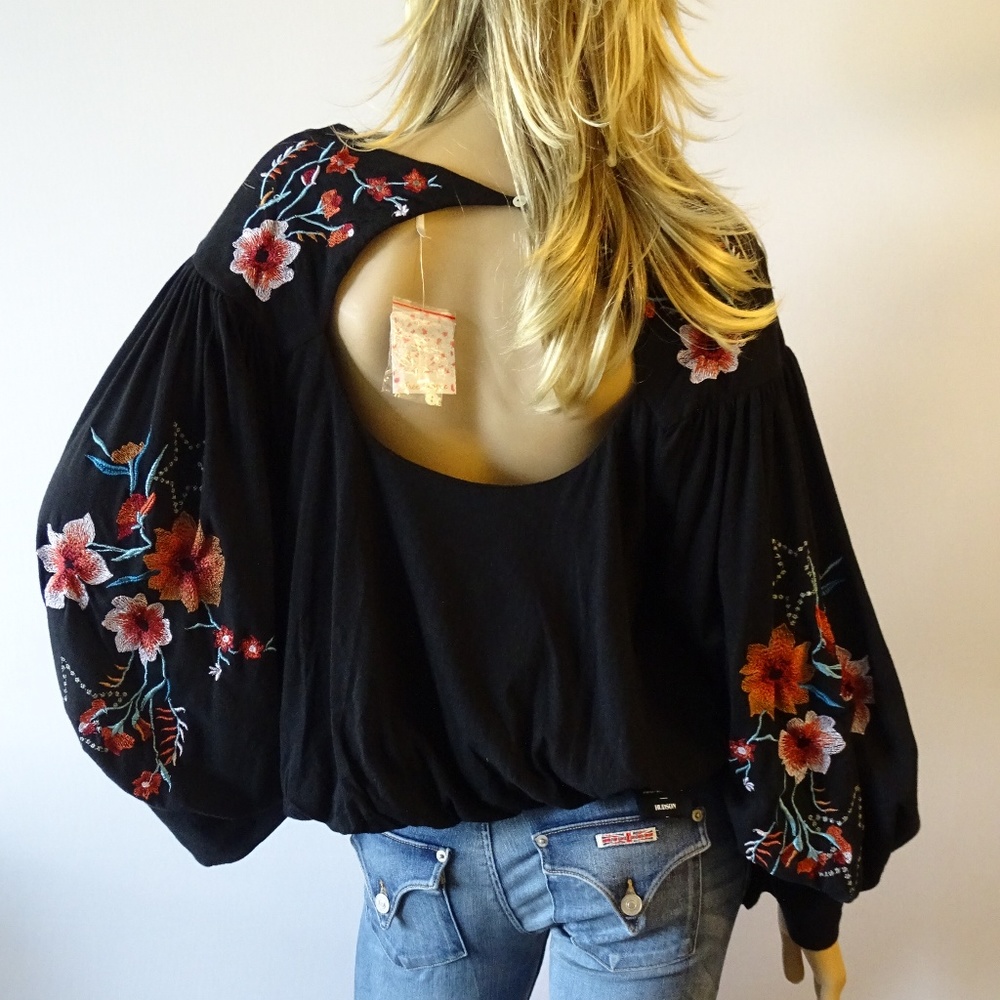 Free People Women's Black Lita Top NWT - Picture 3 of 3